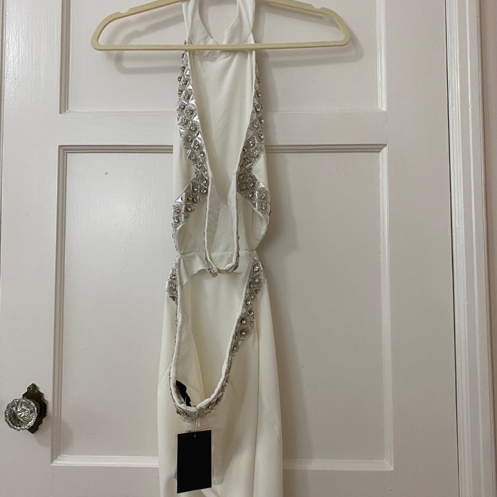NWT NBD X Revolve Nicolina Gown In White - Picture 8 of 11